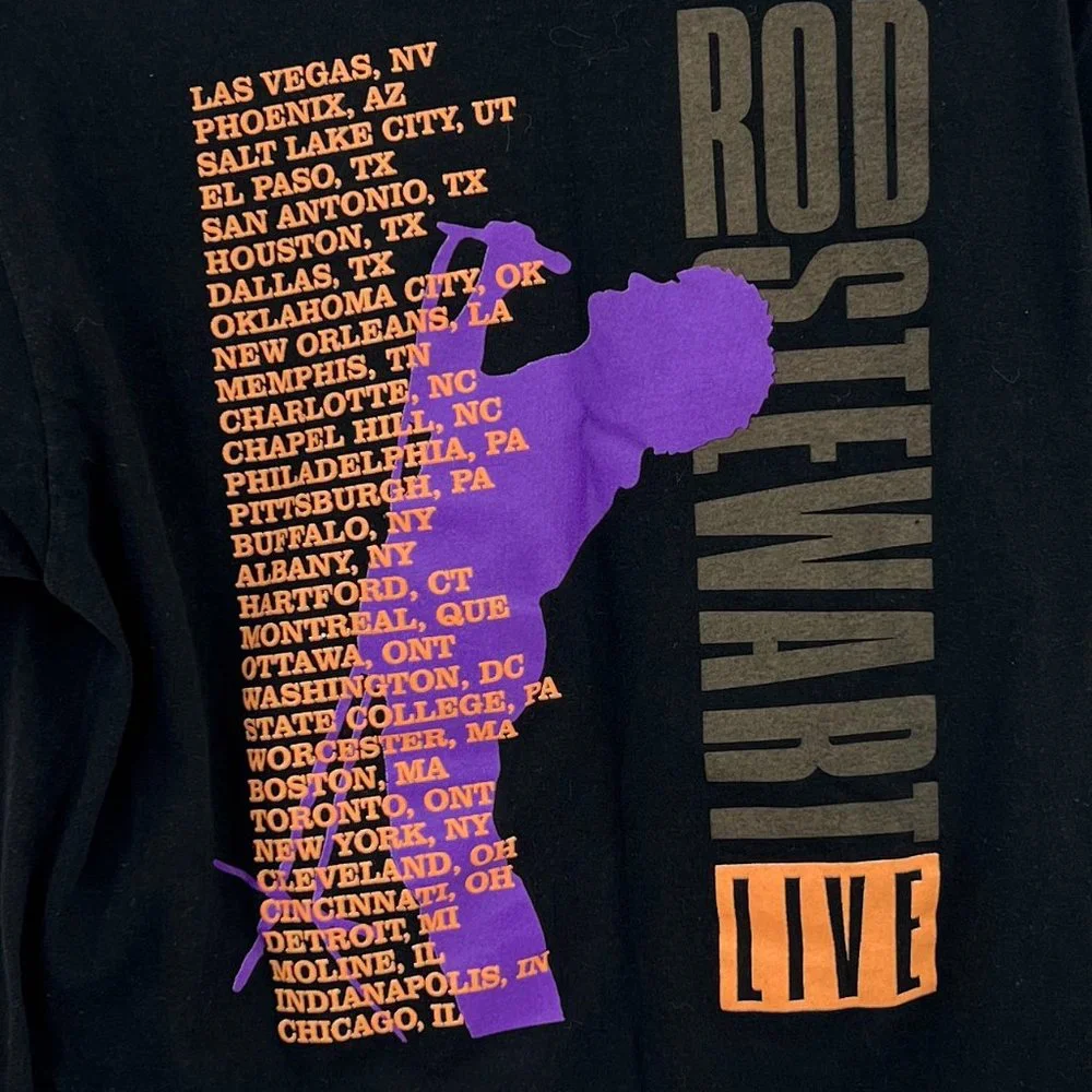 90s Rod Stewart Winterland Concert Tee - Picture 4 of 8